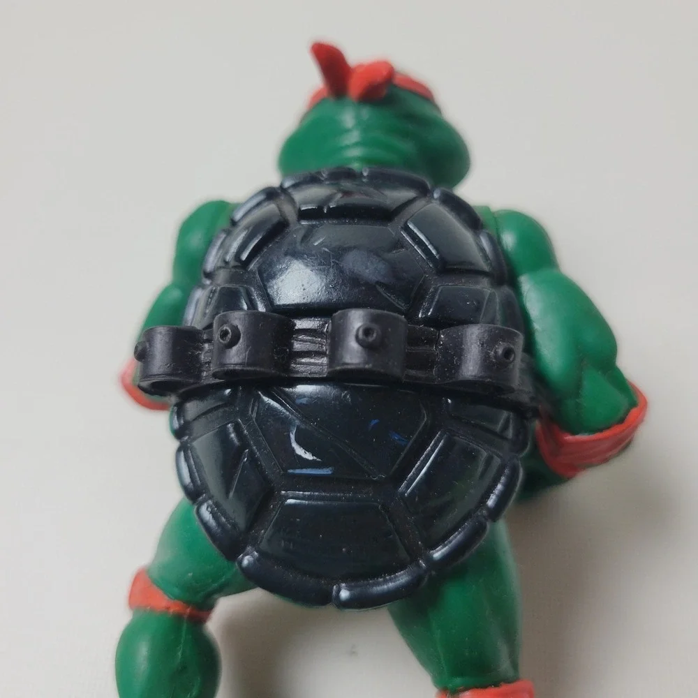 Vintage 1988 Playmates TMNT Michelangelo Action Figure Orange Mask Belt